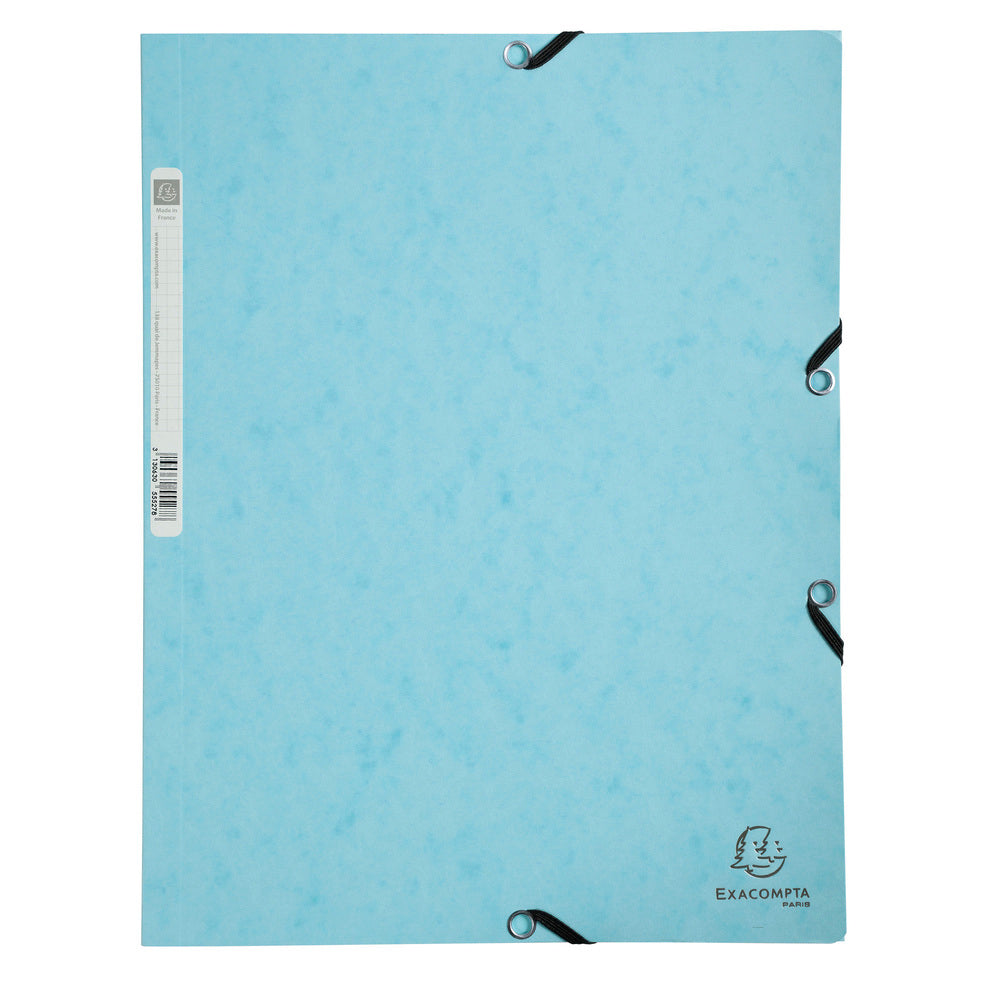 Elastikmappe Exacompta Pastel Blå