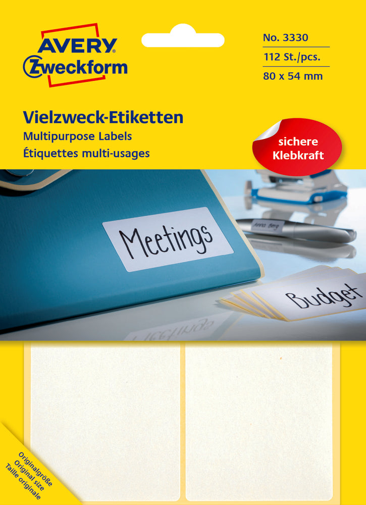 Etiketter Avery 112 Stk