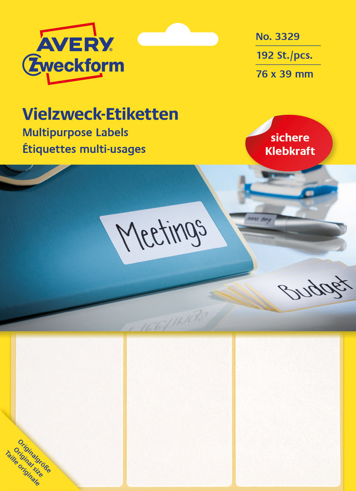 Etiketter Avery 192 Stk