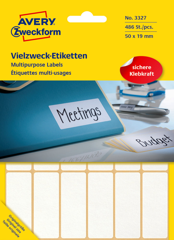 Etiketter Avery 486 Stk