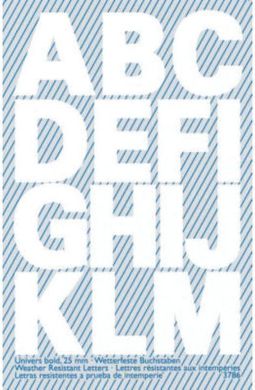 Etiketter Bogstaver Hvid Ark