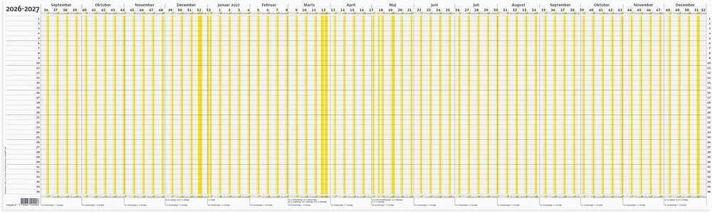 Ferie Planner 2026 2027 100