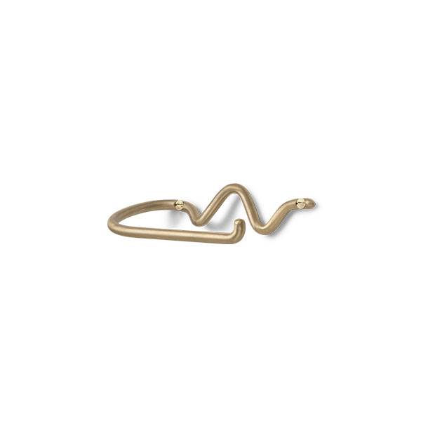 Ferm Living Curvature Toilet Paper Holder Brass : Erling Christensen Møbler