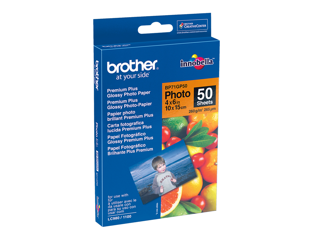 Fotopapir Brother 10x15cm Glossy Inkjet 260g Ark