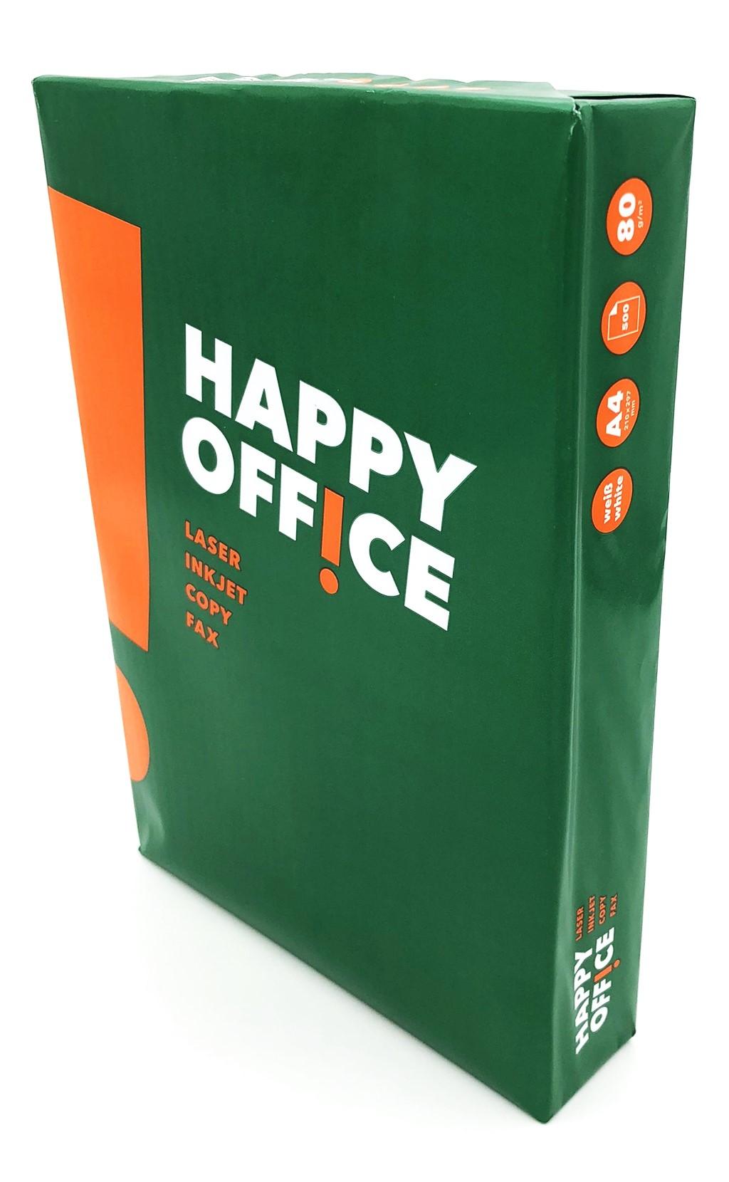 Happy Office Papir 500 Ark Hvid Kopipapir