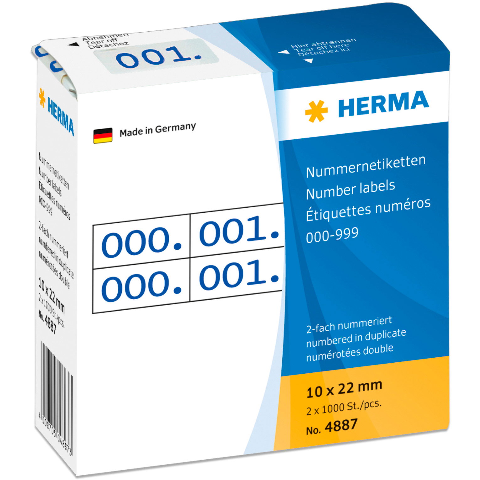 Herma Etiket Numre 000 999