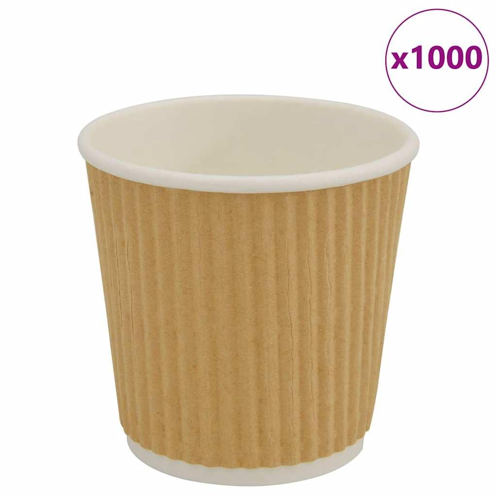 Kaffekopper Papir 100 Brun 1000 Stk