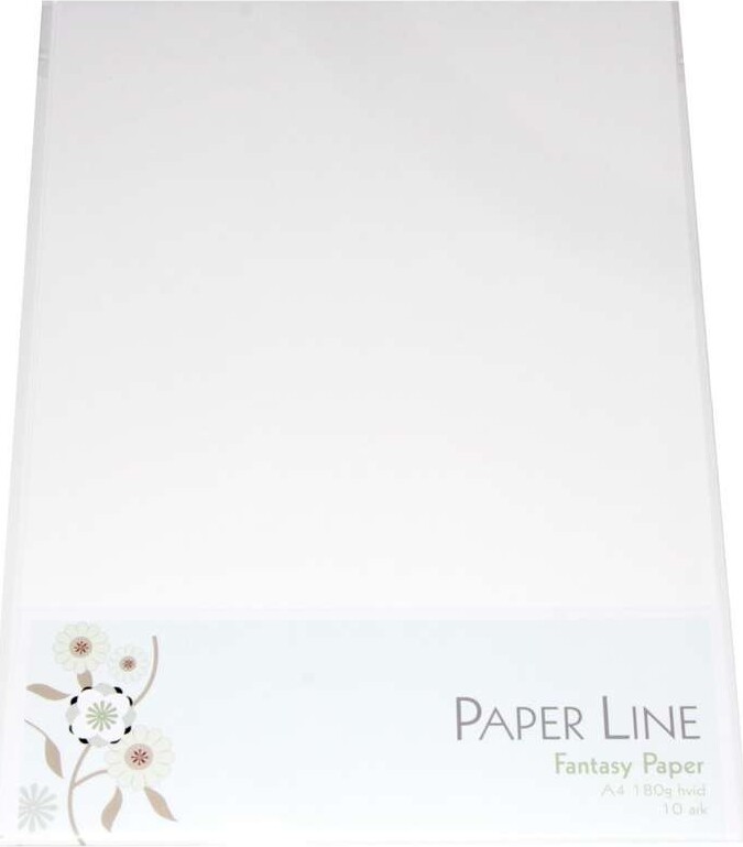 Karton Hvid Ark 180 Fantasy Paper Paper Line