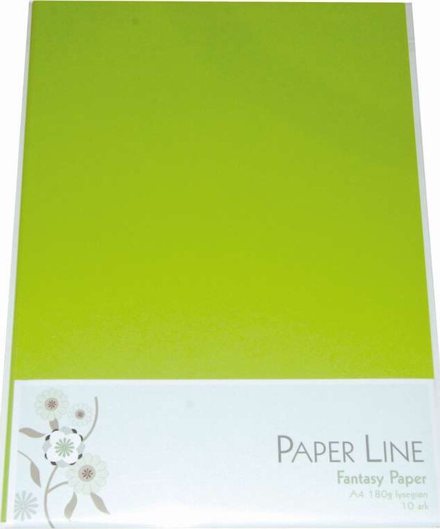 Karton Lysegrøn Ark 180 Fantasy Paper Paper Line