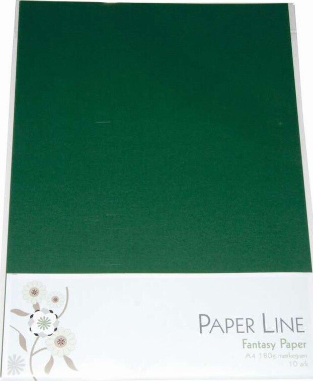 Karton Mørkegrøn Ark 180 Fantasy Paper Paper Line