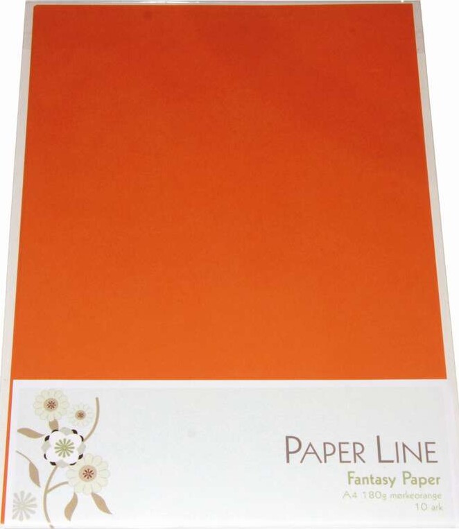Karton Mørkeorange Ark 180 Fantasy Paper Paper Line
