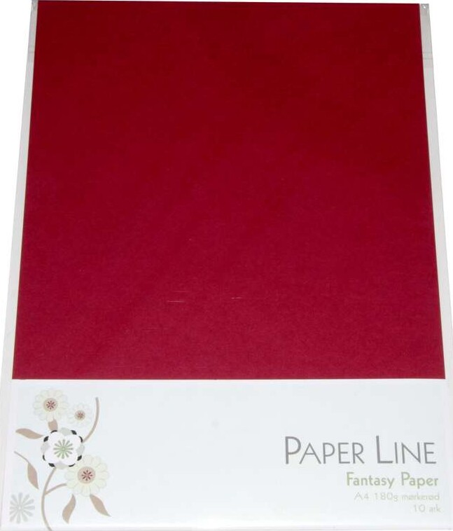 Karton Mørkerød Ark 180 Fantasy Paper Paper Line