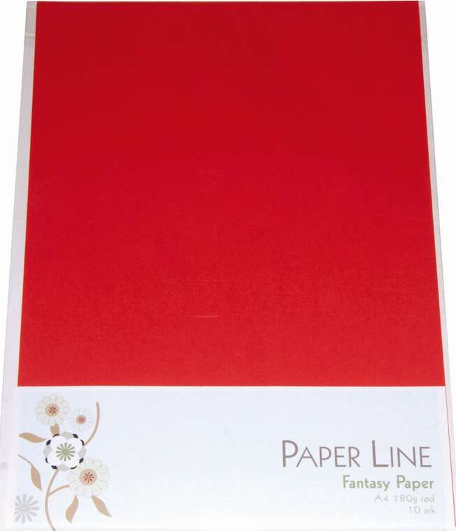 Karton Rød Ark 180 Fantasy Paper Paper Line