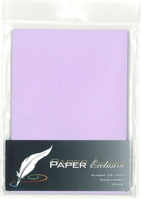 Kuvert 120g Violet Tekstureret 10stk 937 Paper Exclusive
