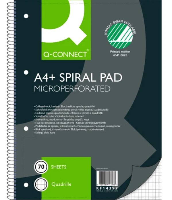 Notesblok Ternet Spiral Sider Connect