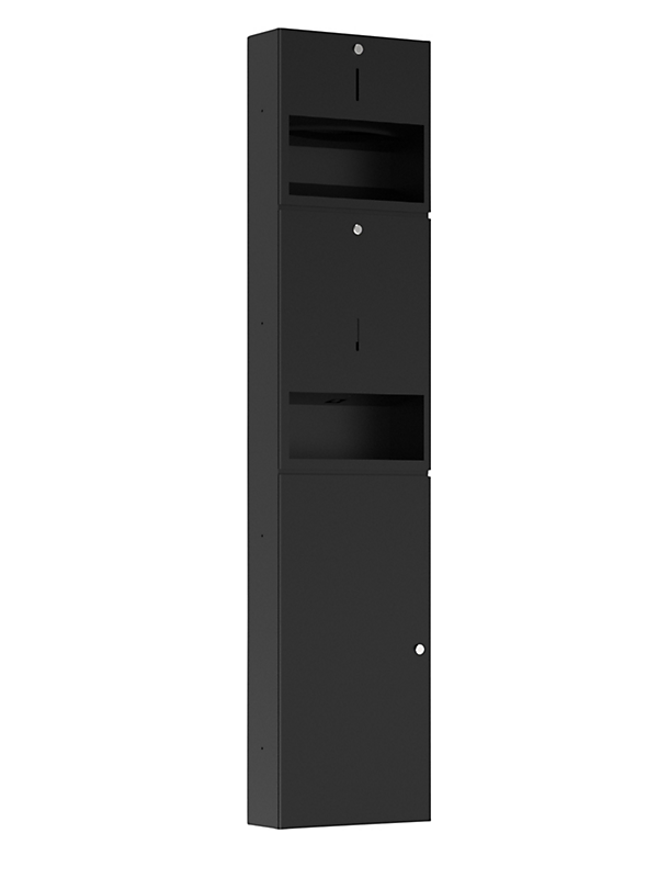Pressalit Public Premium Papirdispenser Sæbedispenser Sensor Affaldsspand11l Mat Sort