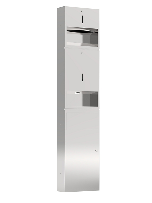 Pressalit Public Premium Papirdispenser Sæbedispenser Sensor Affaldsspand 11l Stål