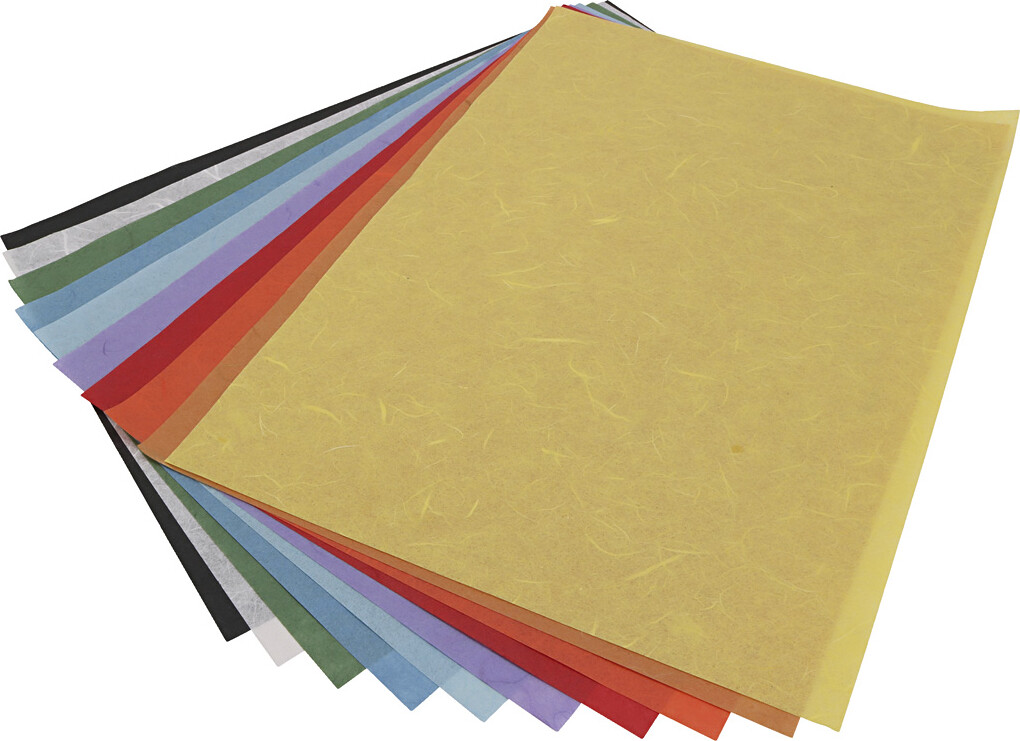 Rispapir Ark 23x32 Assorterede Farver Ark Folia