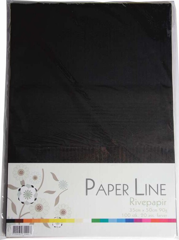 Rivepapir Farver 100 Stk Paper Line