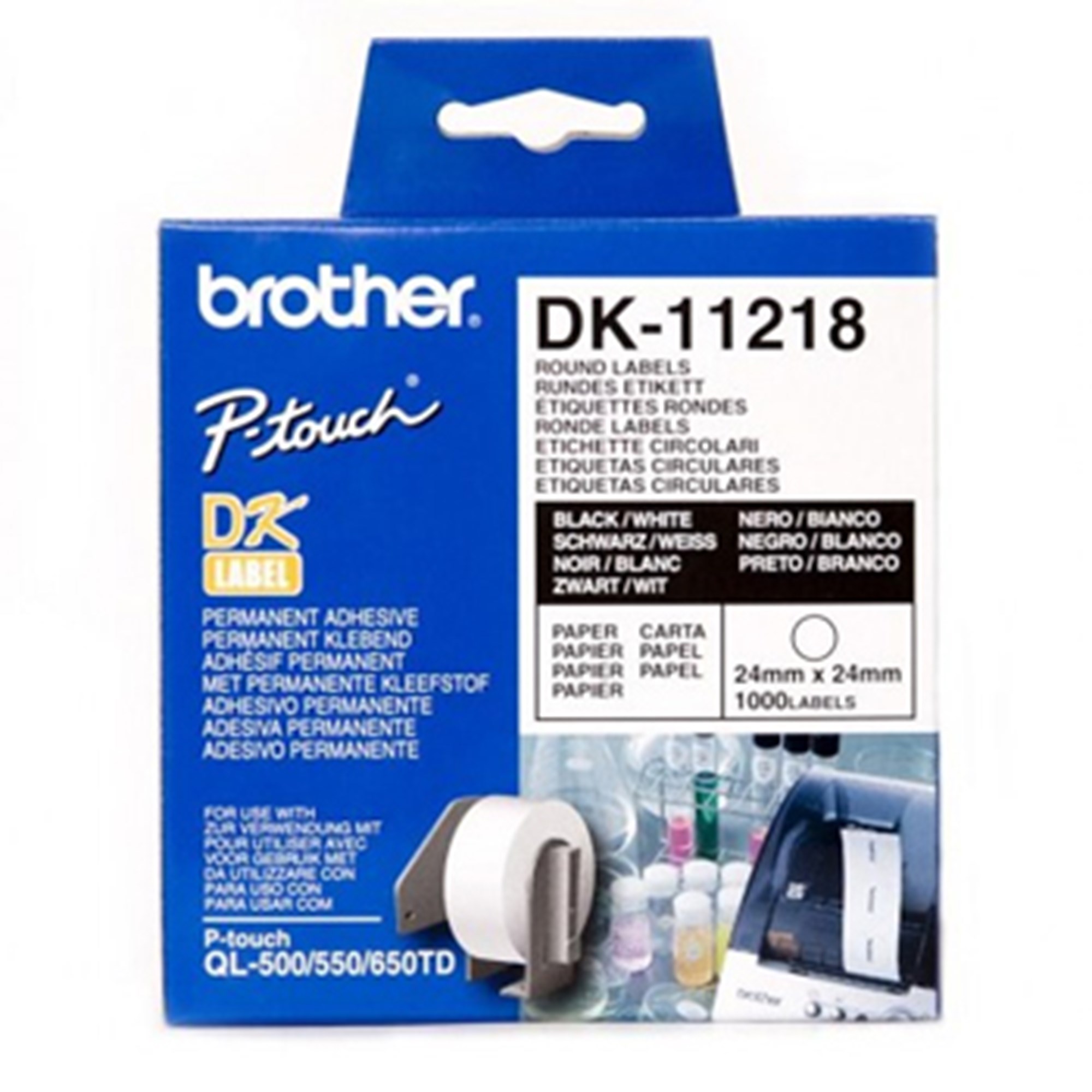 Round Labels ø24 White Paper 1000