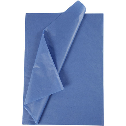 Silkepapir Ark 50x70 Blå 10ark