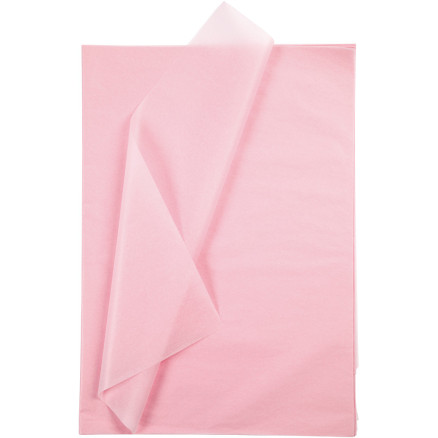 Silkepapir Ark 50x70 Lys Rosa 10ark