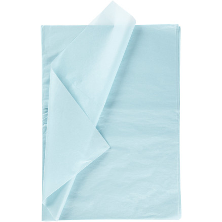 Silkepapir Ark 50x70 Lyseblå 10ark