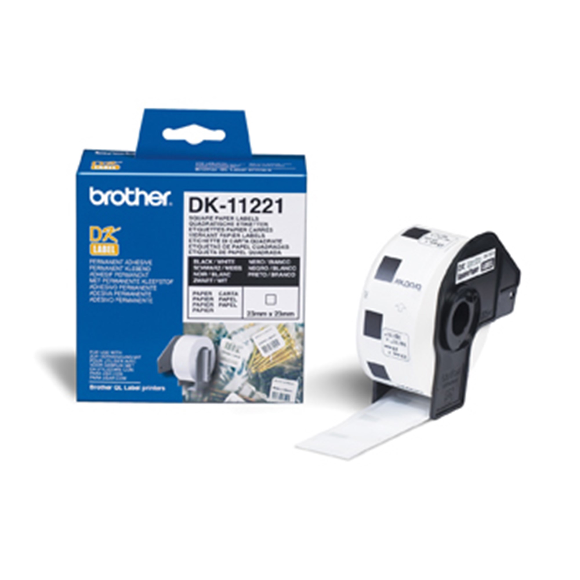 Squared Labels 23x23 White Paper 1000