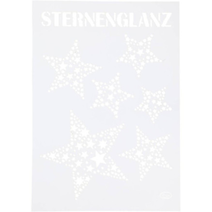 Stencil Stjerneglans Ark 210x297 Stk