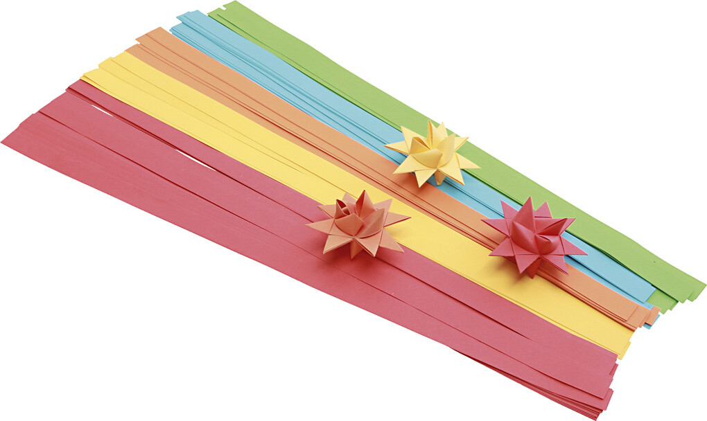 Stjernestrimler Assorterede Farver 500stk Creativ Company