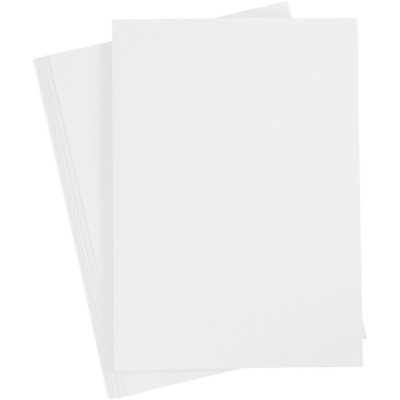 Strukturkarton Ark 210x297 220 Hvid Ark