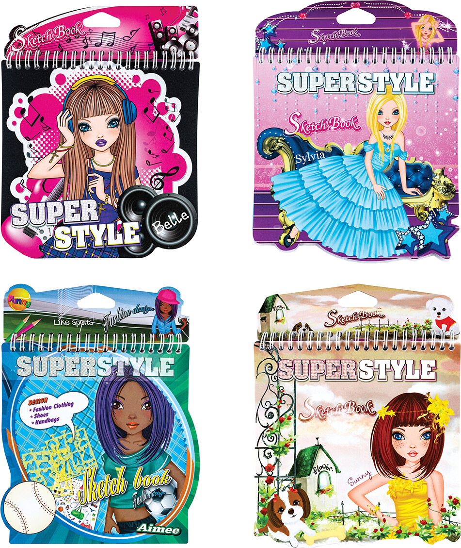 Superstyle Sketchbook Centrum Assorteret