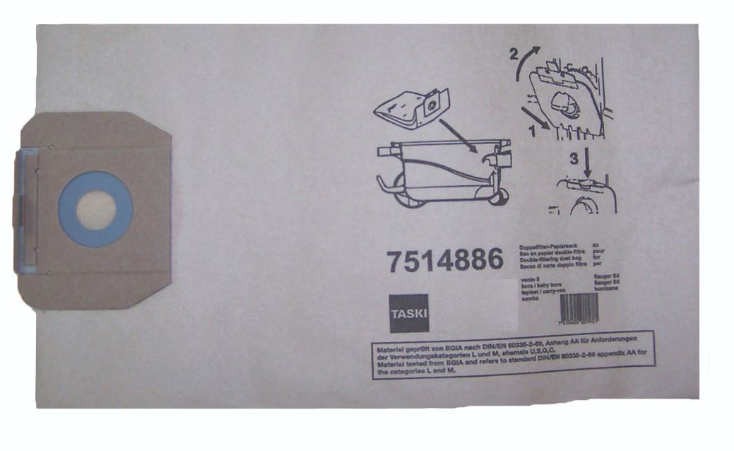 Taski Vento Støvsugerposer Papir Stk 7514886