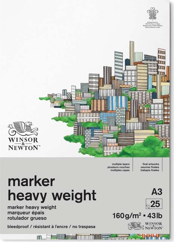 Tegneblok Marker Heavy Weight Ark Winsor   Newton