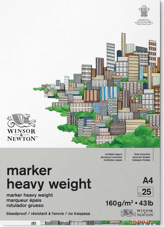 Tegneblok Marker Heavy Weight Sider Winsor   Newton