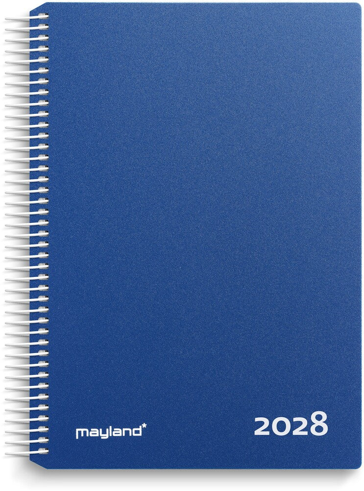 Timekalender 2028 Dag Blå Mayland