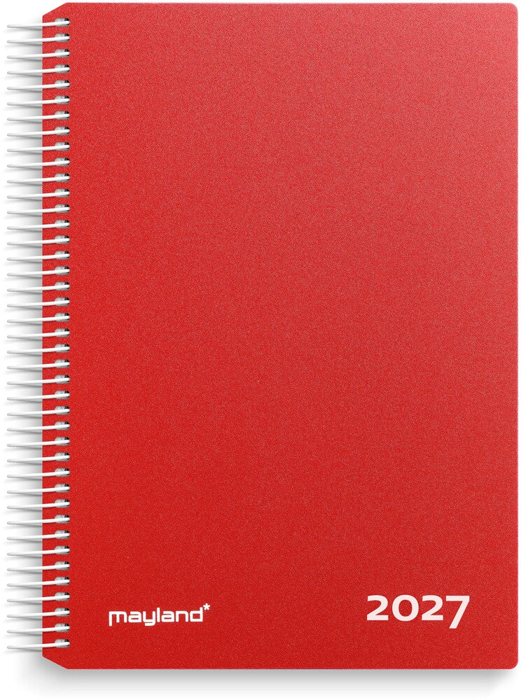 Timekalender 2027 Dag Rød