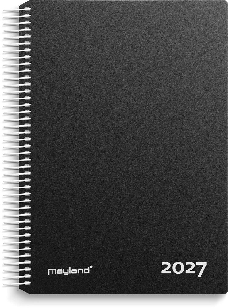 Timekalender 2027 Dag Sort