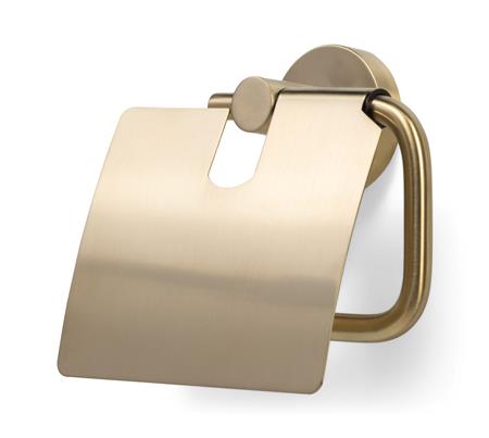 Toiletrulleholder Låg Børstet Guld