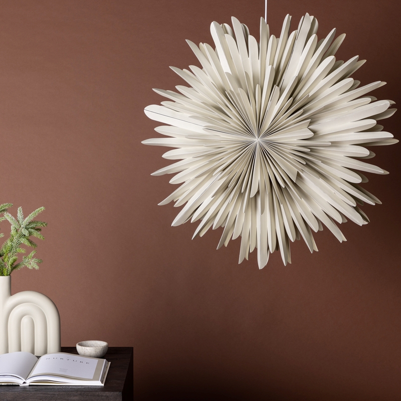 Topaz Stjerneformet Loftlampe Beige Papir Størrelser 100