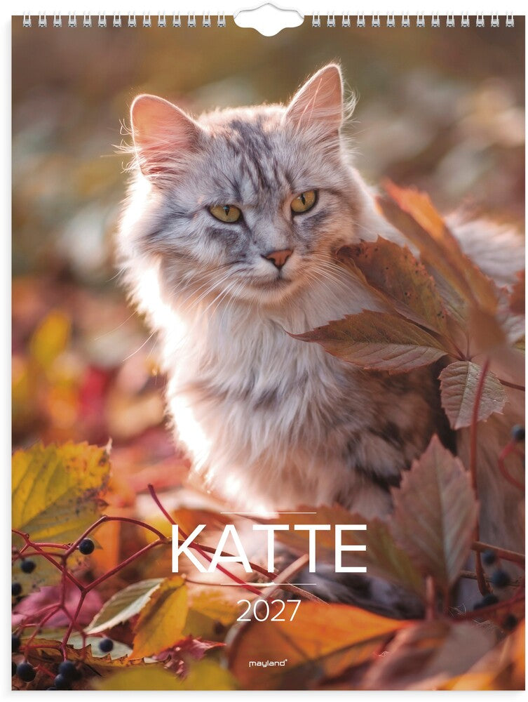 Vægkalender 2027 Katte Mayland
