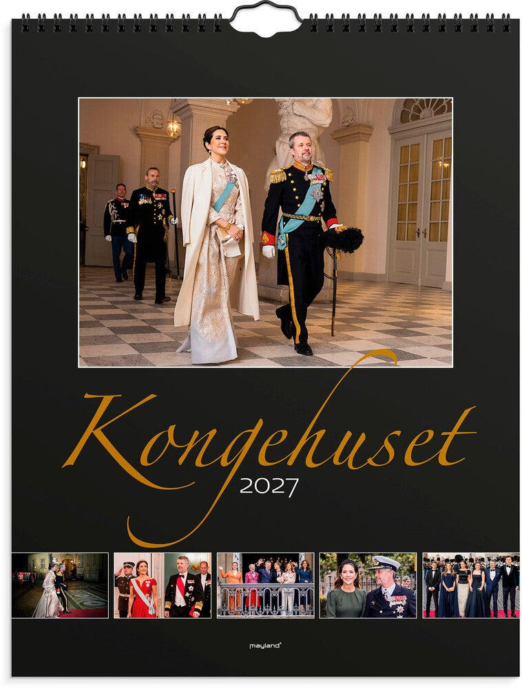 Vægkalender 2027 Mayland Kongehuset
