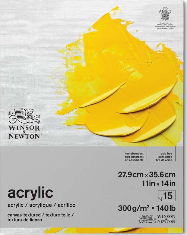 Winsor   Newton Akrylpapir 27x35 Ark