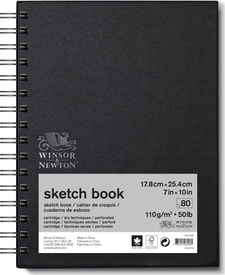 Winsor   Newton Skitseblok 110g 18x25 Sider