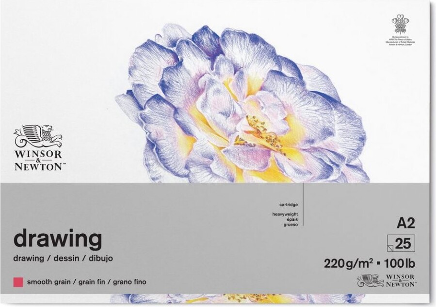 Winsor   Newton Tegneblok 220g Sider